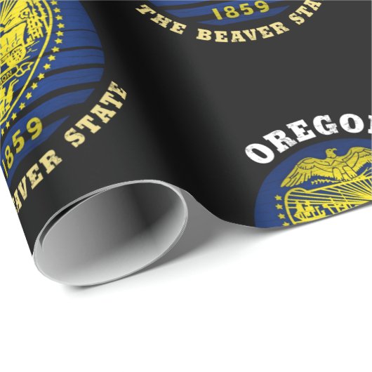 OREGON BEAVER STATE FLAG CADEAUPAPIER (Rol Hoek)