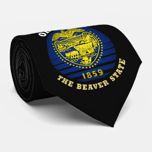 OREGON BEAVER STATE FLAG STROPDAS