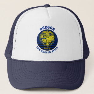 OREGON BEAVER STATE FLAG TRUCKER HAT TRUCKER PET