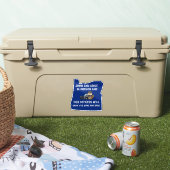 Oregon Beaver Trooper Drink drivers Pas op Sticker (Koeler)