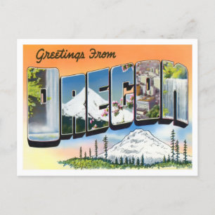 Oregon  Big Letters Briefkaart