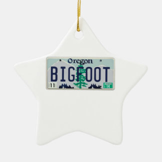 Oregon Bigfoot License Bord Keramisch Ornament