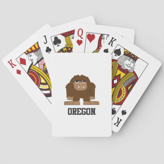 Oregon Bigfoot Speelkaarten (Achterkant)