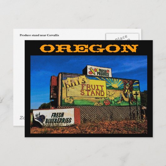 Oregon Briefkaart (Voorkant / Achterkant)