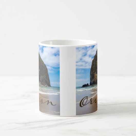 Oregon Cannon Beach Haystack Rock Souvenir Mug (Centre)