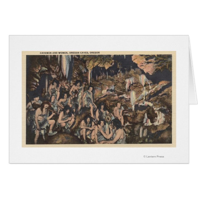 Oregon Caves - Cavemen en vrouwen in grotten (Voorkant Horizontaal)