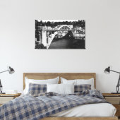 Oregon City, OF Highway Bridge over Willamette Canvas Afdruk (Insitu (Slaapkamer))