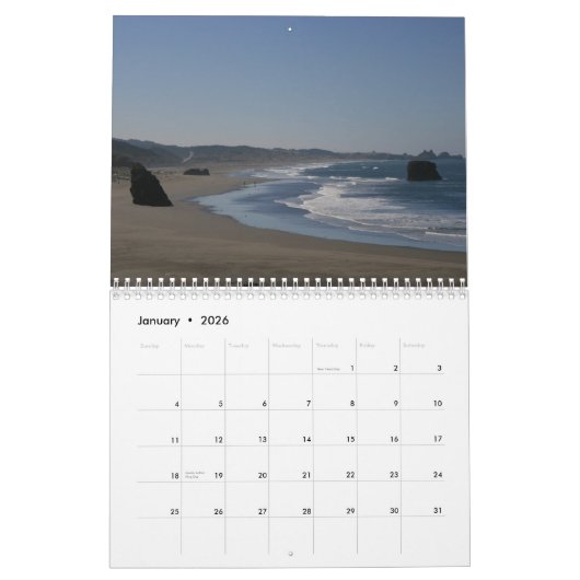 Oregon Coast 2012 Kalender (Jan 2026)