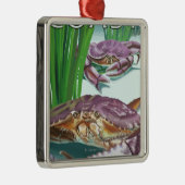 Oregon Coast Crab Metalen Ornament (Rechts)