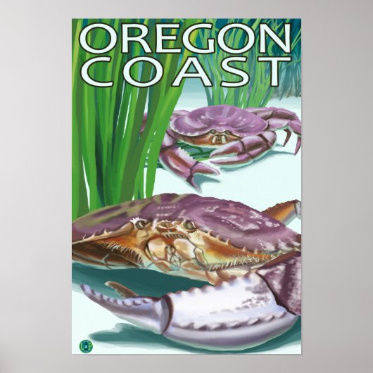 Oregon Coast Crab Poster (Voorkant)