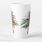 Oregon Coast Cutout Latte Mok (Voorkant)