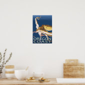 Oregon Coast Octopus Poster (Keuken)