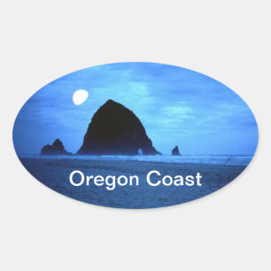 Oregon Coast Ovale Sticker