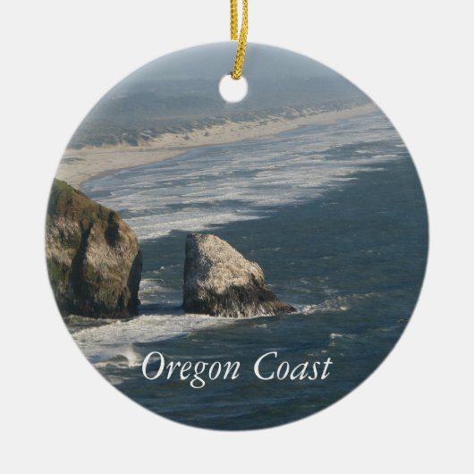 Oregon Coast Rocks Keramisch Ornament (Voorkant)
