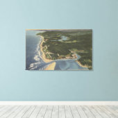 Oregon Coast - Siletz Bay, Taft, Nelscott Canvas Afdruk (Insitu (Houten vloer))