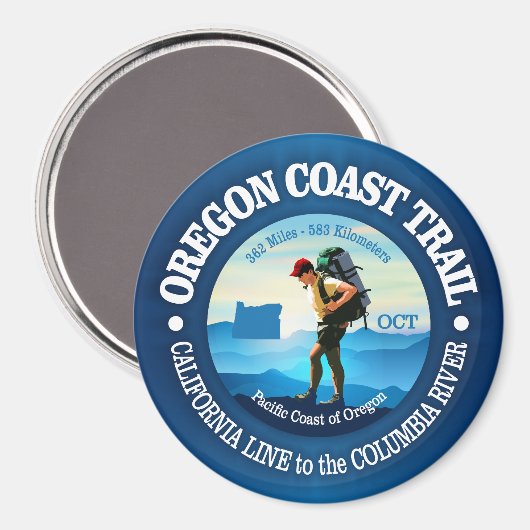 Oregon Coast Trail (C) Magneet (Voorkant / Achterkant)