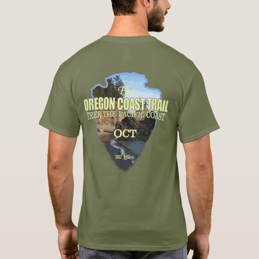 Oregon Coast Trail (pijlpunt) T-shirt (Achterkant)