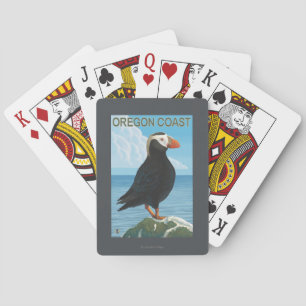 Oregon Coast Tufted Puffin Pokerkaarten