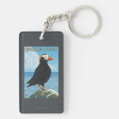 Oregon Coast Tufted Puffin Sleutelhanger (achterkant)