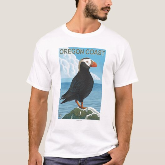 Oregon Coast Tufted Puffin T-shirt (Voorkant)