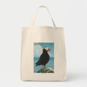 Oregon Coast Tufted Puffin Tote Bag