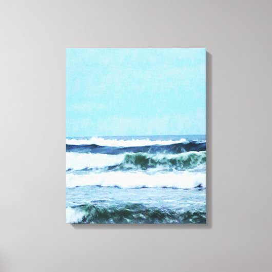 Oregon Coast Waves Canvas Afdruk (Voorkant)