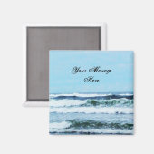 Oregon Coast Waves Magnet Magneet (Voorkant / Achterkant)