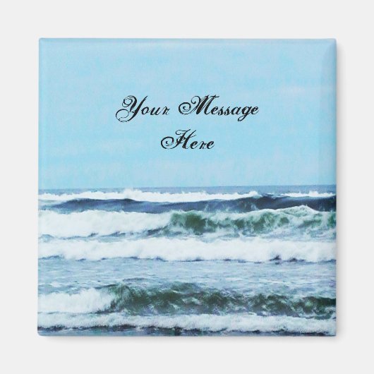 Oregon Coast Waves Magnet Magneet (Voorkant)