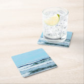 Oregon Coast Waves Vierkante Kartonnen Onderzetter (Insitu)