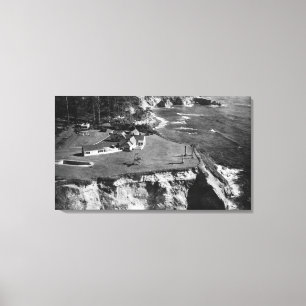 Oregon Coast West Shore Manor Otter Rock Canvas Afdruk