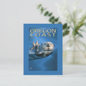 Oregon Coast Zee Otter Briefkaart (Staand voorkant)