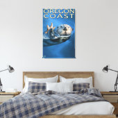 Oregon Coast Zee Otter Canvas Afdruk (Insitu (Slaapkamer))
