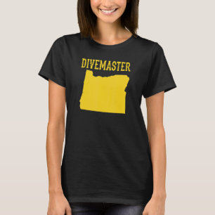 Oregon Divemaster Duik Instructeur Duiken Vlag T-shirt