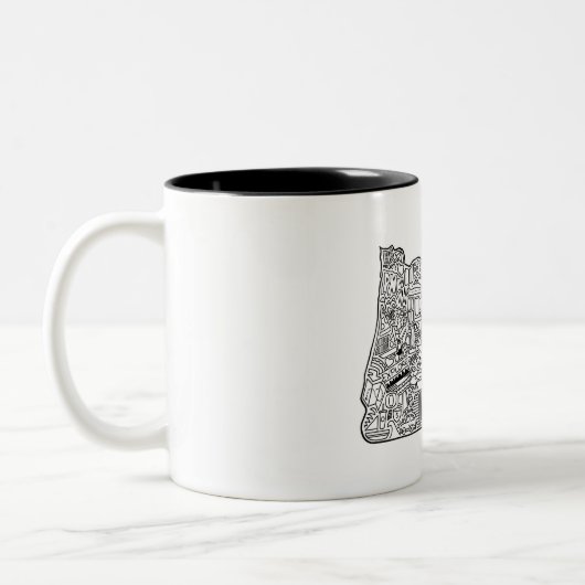 Oregon Doodle Café Mug (Gauche)