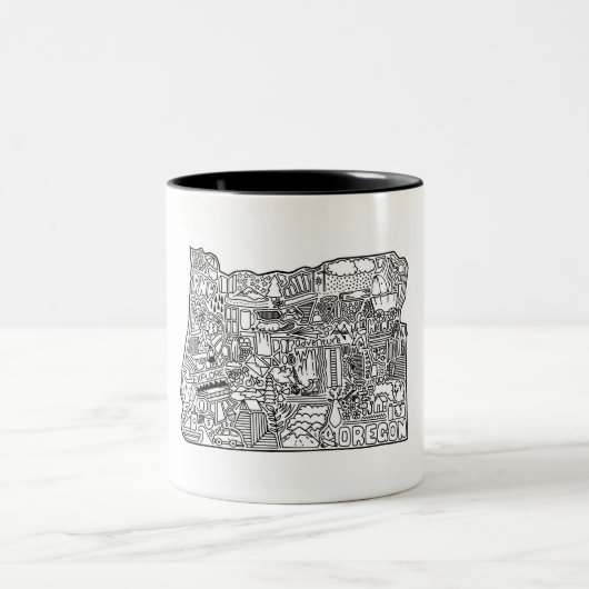 Oregon Doodle Café Mug (Centre)
