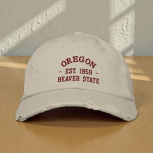 Oregon Est 1859 Beaver State Geborduurde Pet