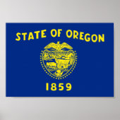 Oregon Flag Poster (Voorkant)
