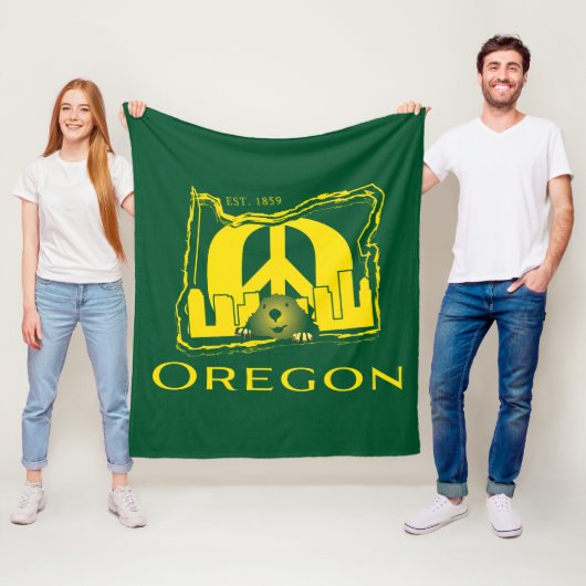 Oregon Fleece Blanket (In situ)