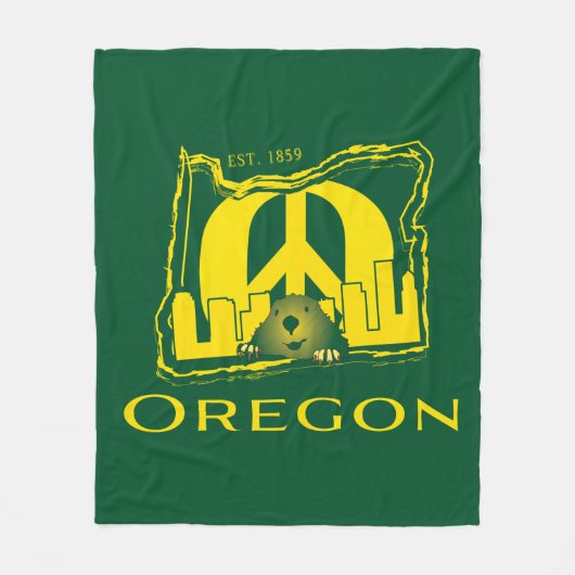 Oregon Fleece Blanket (Voorkant)