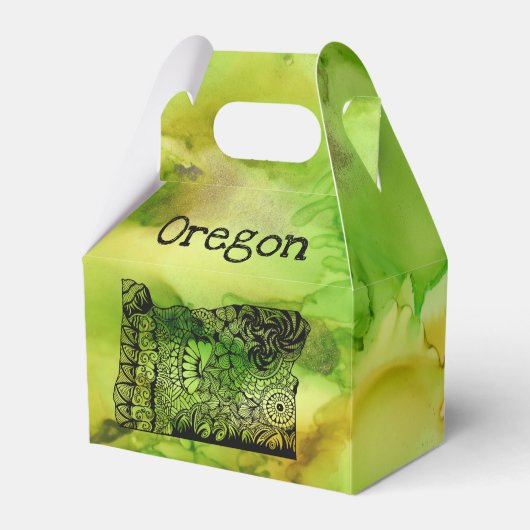 Oregon Gable Favor Box Bedankdoosjes (Voorkant Zijde)