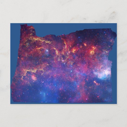 Oregon Galaxy Print Briefkaart (Voorkant)
