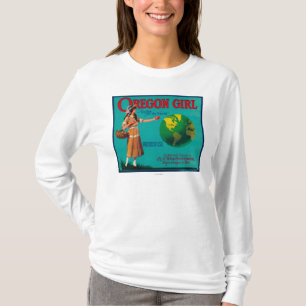 Oregon Girl Apple Crate LabelElgin, OF T-shirt