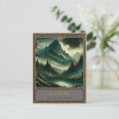 Oregon | Gotische kunst Briefkaart (Staand voorkant)