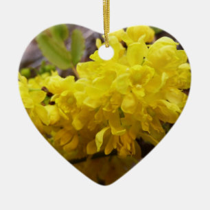 Oregon Grape Flowers Yellow Wildbloemen Keramisch Ornament