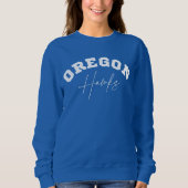 Oregon Hawks Sweatshirt de la cou de l'équipage fé (Devant)