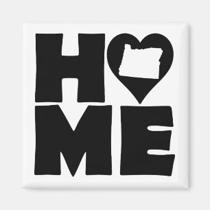 Oregon Home Heart State Frigo Magnet