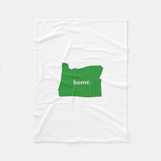 Oregon Home State Green Fleece Deken (Voorkant)
