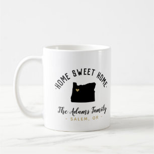 Oregon Home Sweet Home Familie Monogram Mok