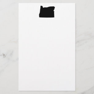 Oregon in zwart en wit briefpapier