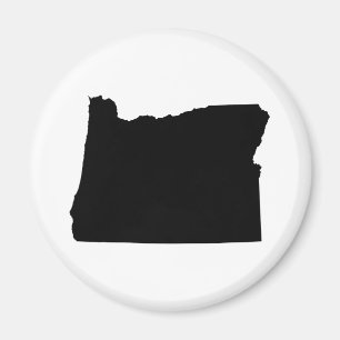 Oregon in zwart en wit magneet